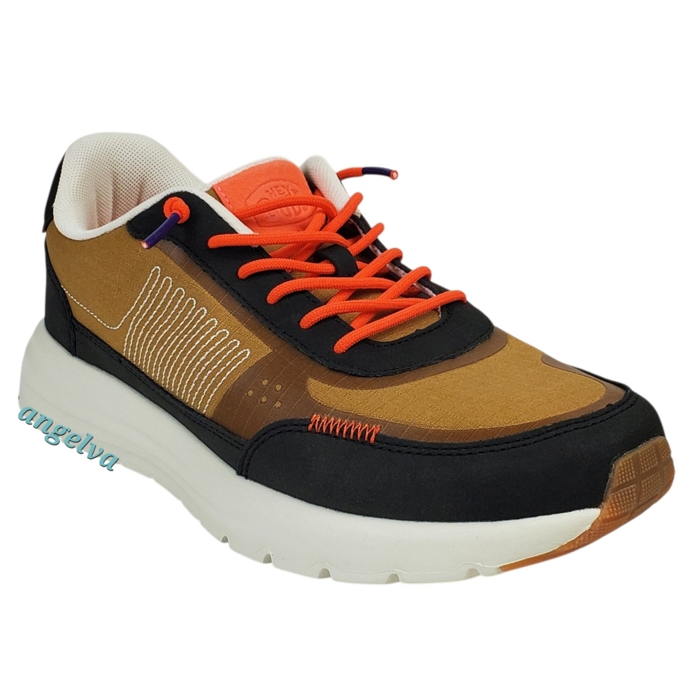 New Hey Dude mens 8 sirocco alta hype sneakers walnut lightweight sports summer